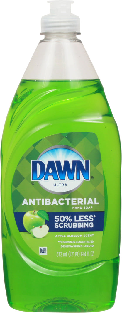 Dawn Ultra Antibacterial Hand Soap Apple Blossom Scent Dishwashing Liquid 19.4 fl oz