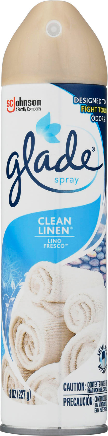 Glade Clean Linen Spray 8 oz