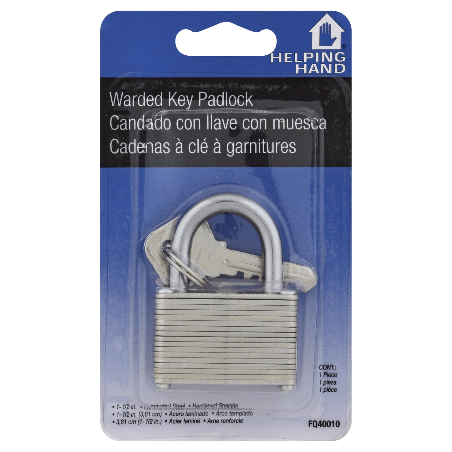Helping Hand Warded Key Padlock 1 ea