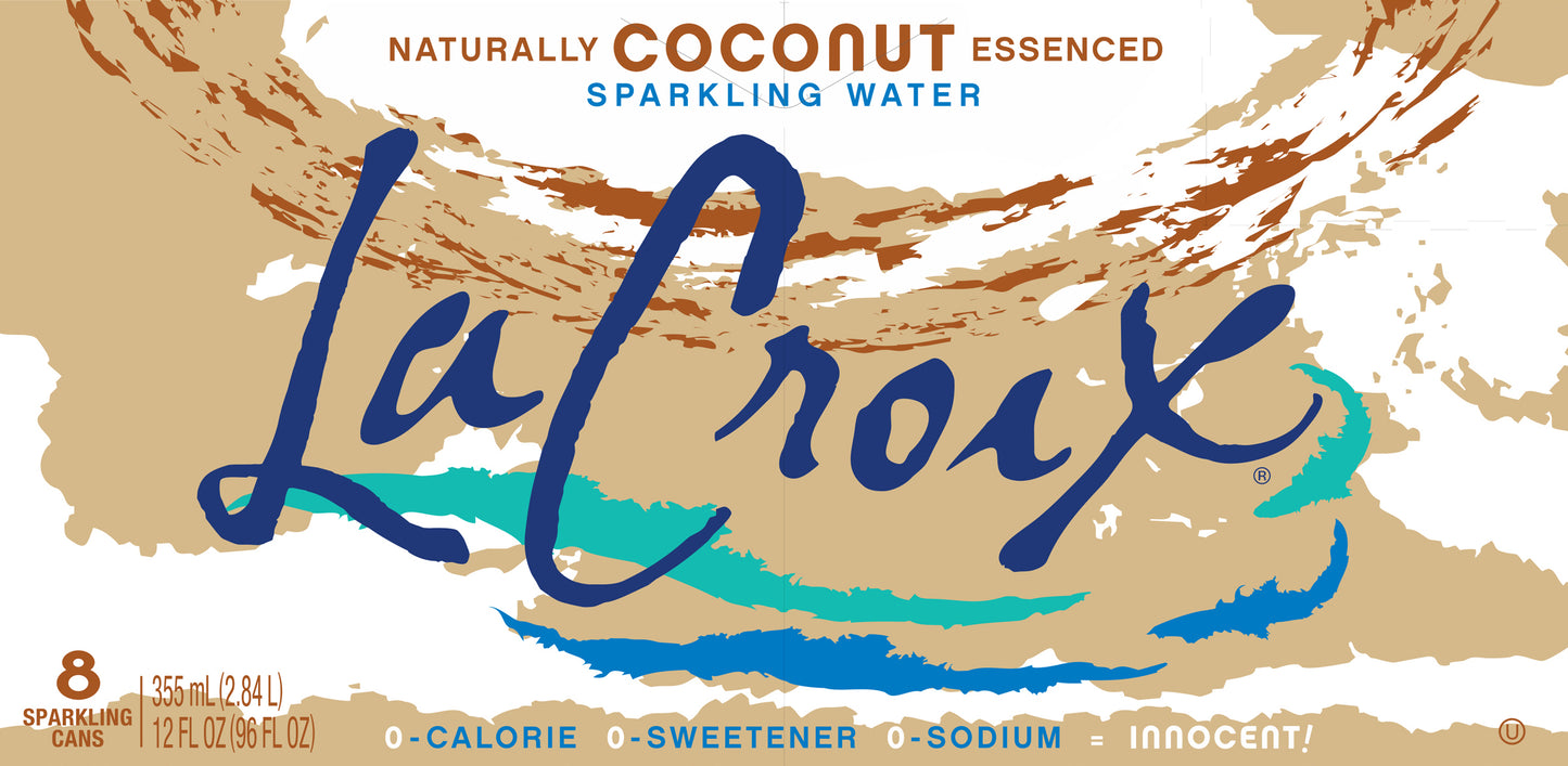 LaCroix Coconut Sparkling Water 8 - 12 fl oz Cans