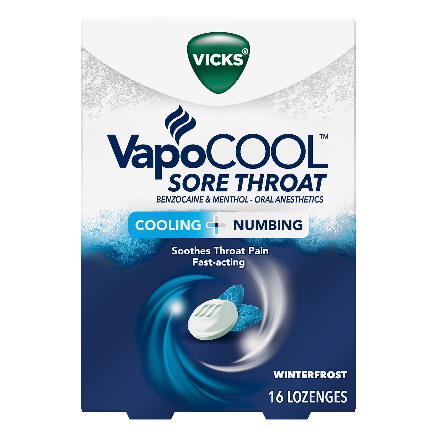 Vicks VapoCool Winter Frost Lozenges 16 ea