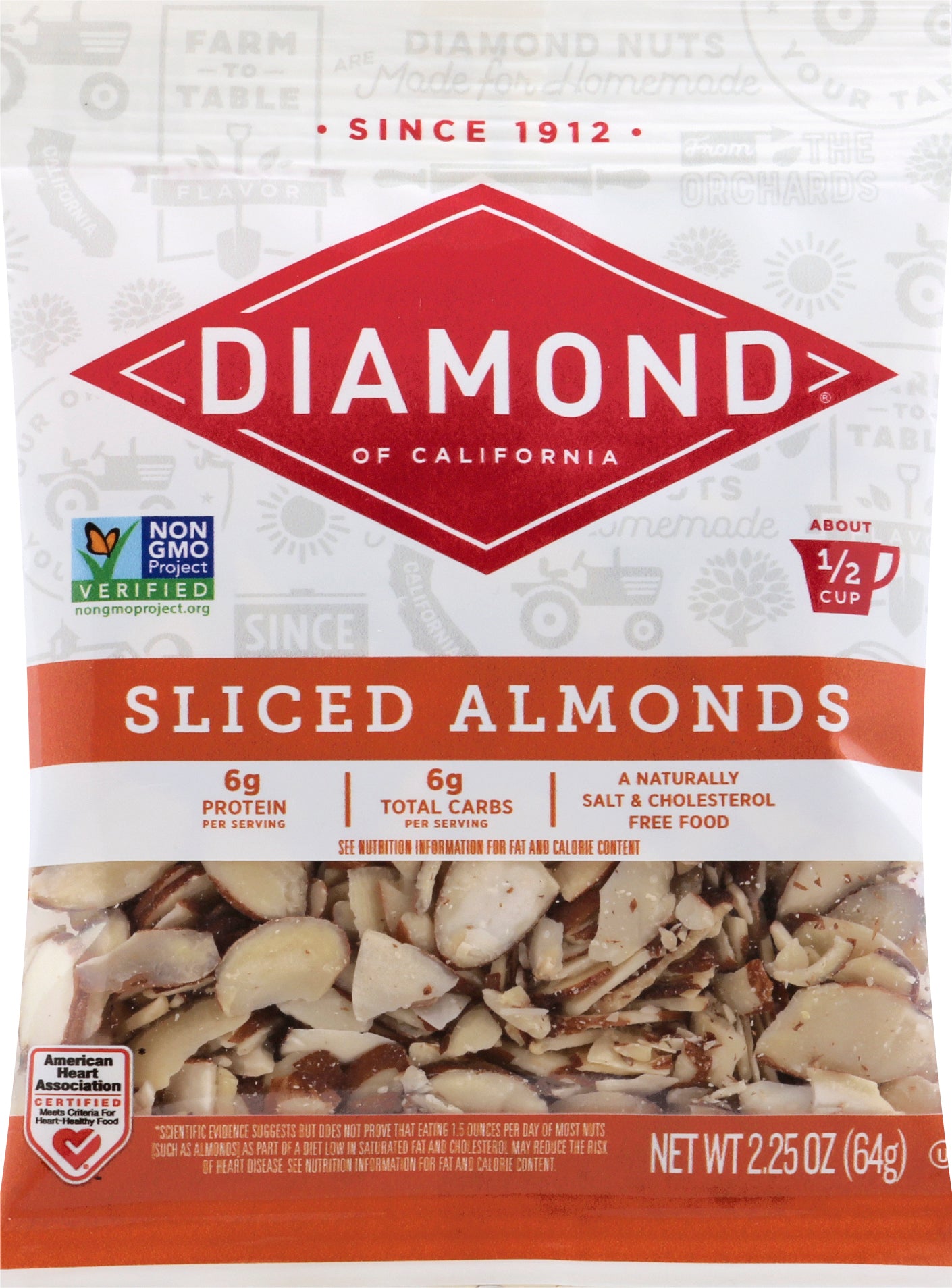 Diamond Sliced Almonds 2.25 oz