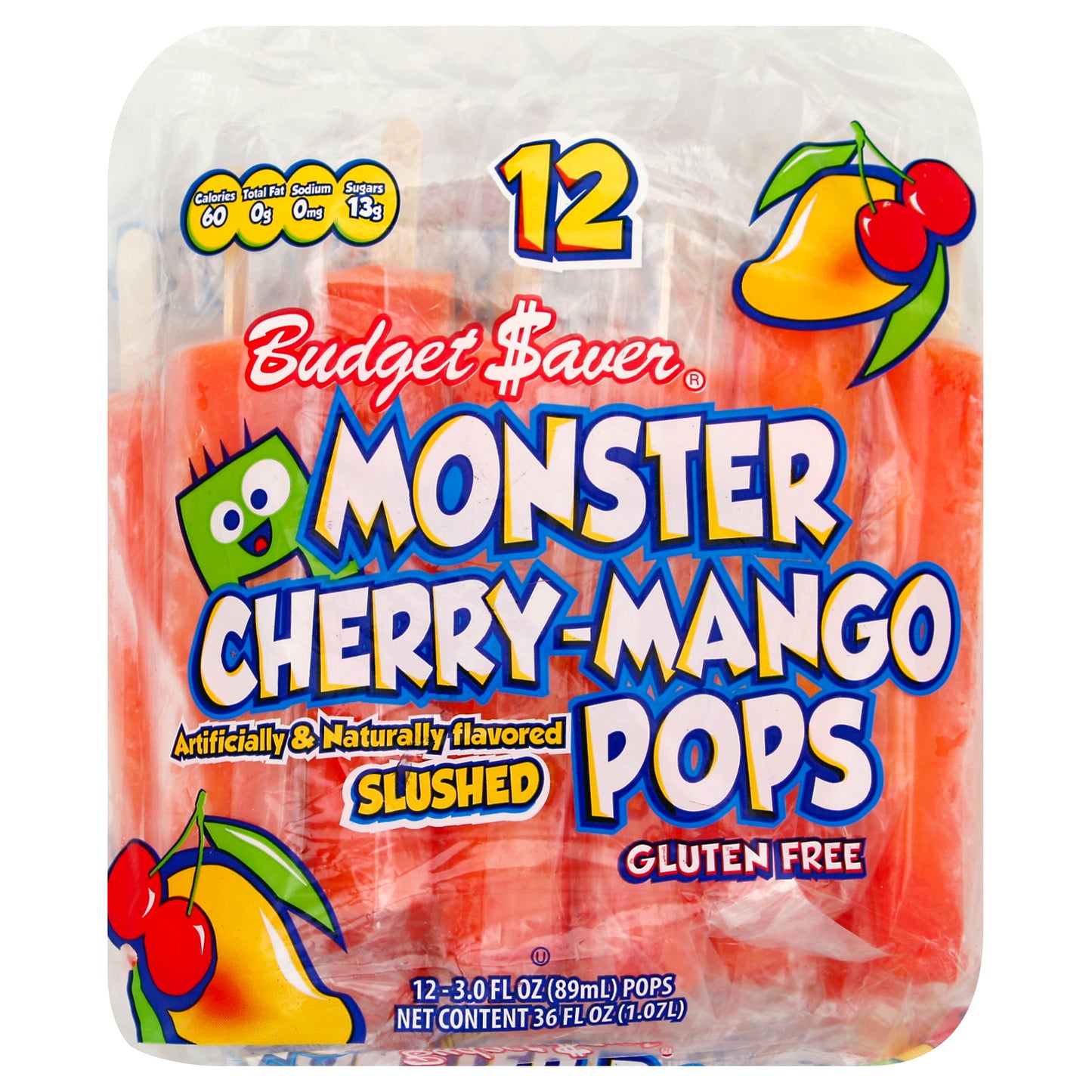 Budget Saver Monster Pops 12 ea
