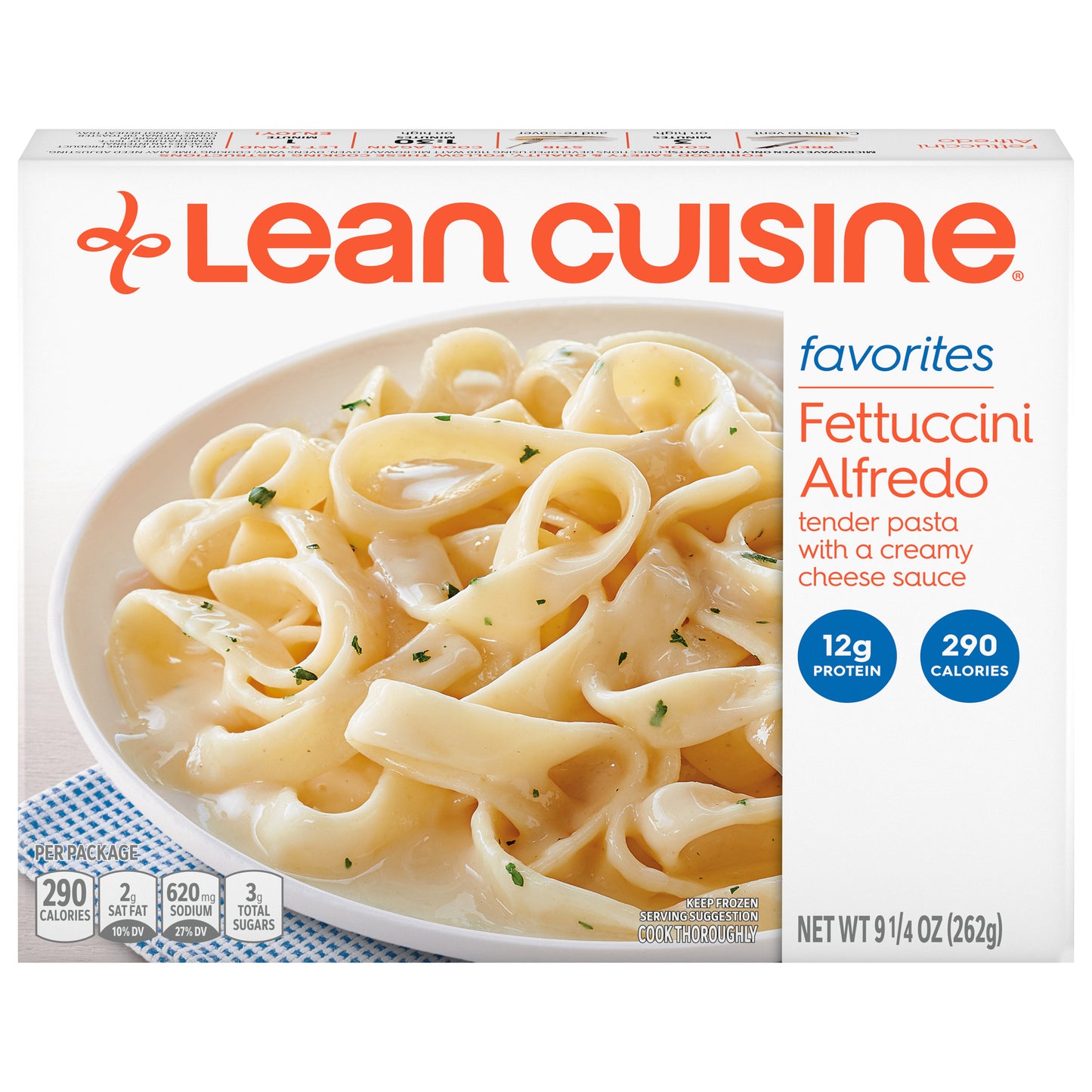 Lean Cuisine Fettucini Alfredo Westrock Claremont, NC 9 1-4 oz (262g)