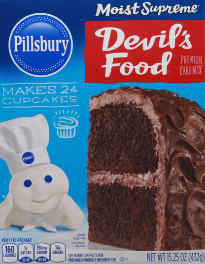 Pillsbury Moist Supreme Premium Devil's Food Cake Mix 15.25 oz