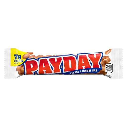PAYDAY Peanut and Caramel Candy, 1.85 oz, Bar