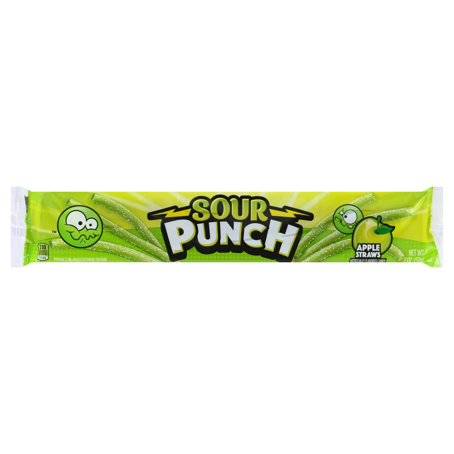 Sour Punch Apple Straws Candy 2 oz