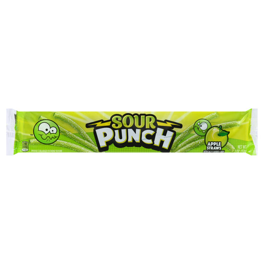 Sour Punch Apple Straws Candy 2 oz