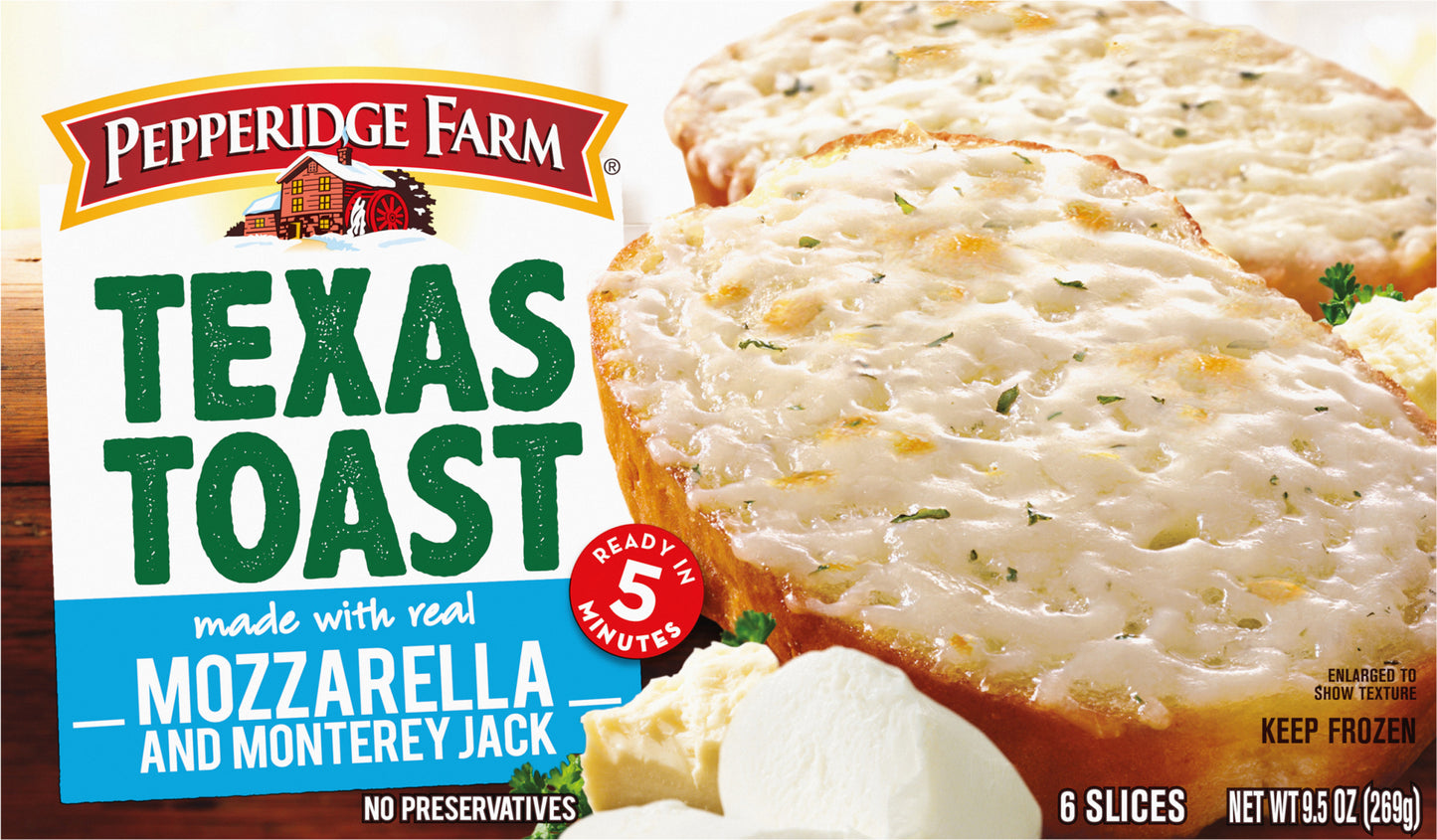Pepperidge Farm Mozzarella and Monterey Jack Texas Toast 6 ea