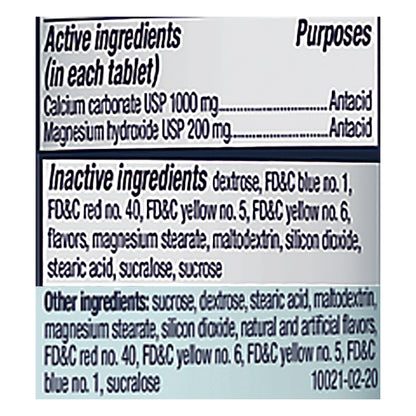 Rolaids Chewable Tablets Ultra Strength Assorted Fruit Antacid 72 ea