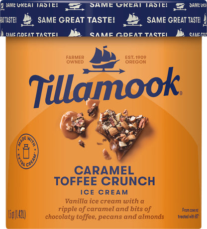 Tillamook Caramel Toffee Crunch Ice Cream 1.5 qt