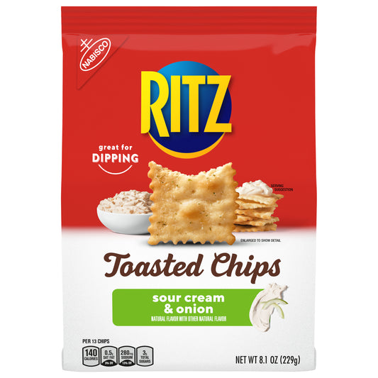 Ritz Sour Cream & Onion Toasted Chips 8.1 oz