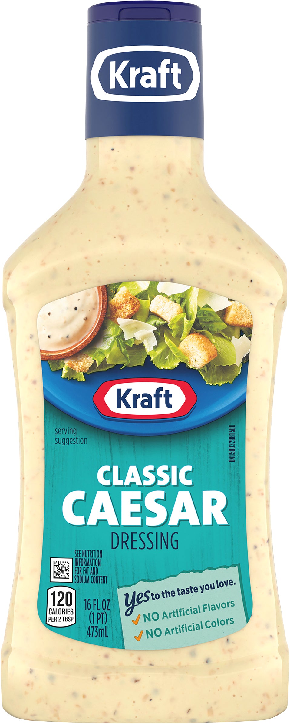 Kraft Classic Caesar Salad Dressing, 16 fl oz Bottle