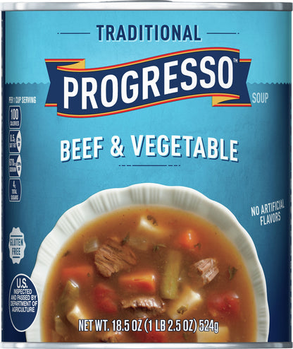 Progresso Traditional Beef & Vegetable Soup 18.5 oz
