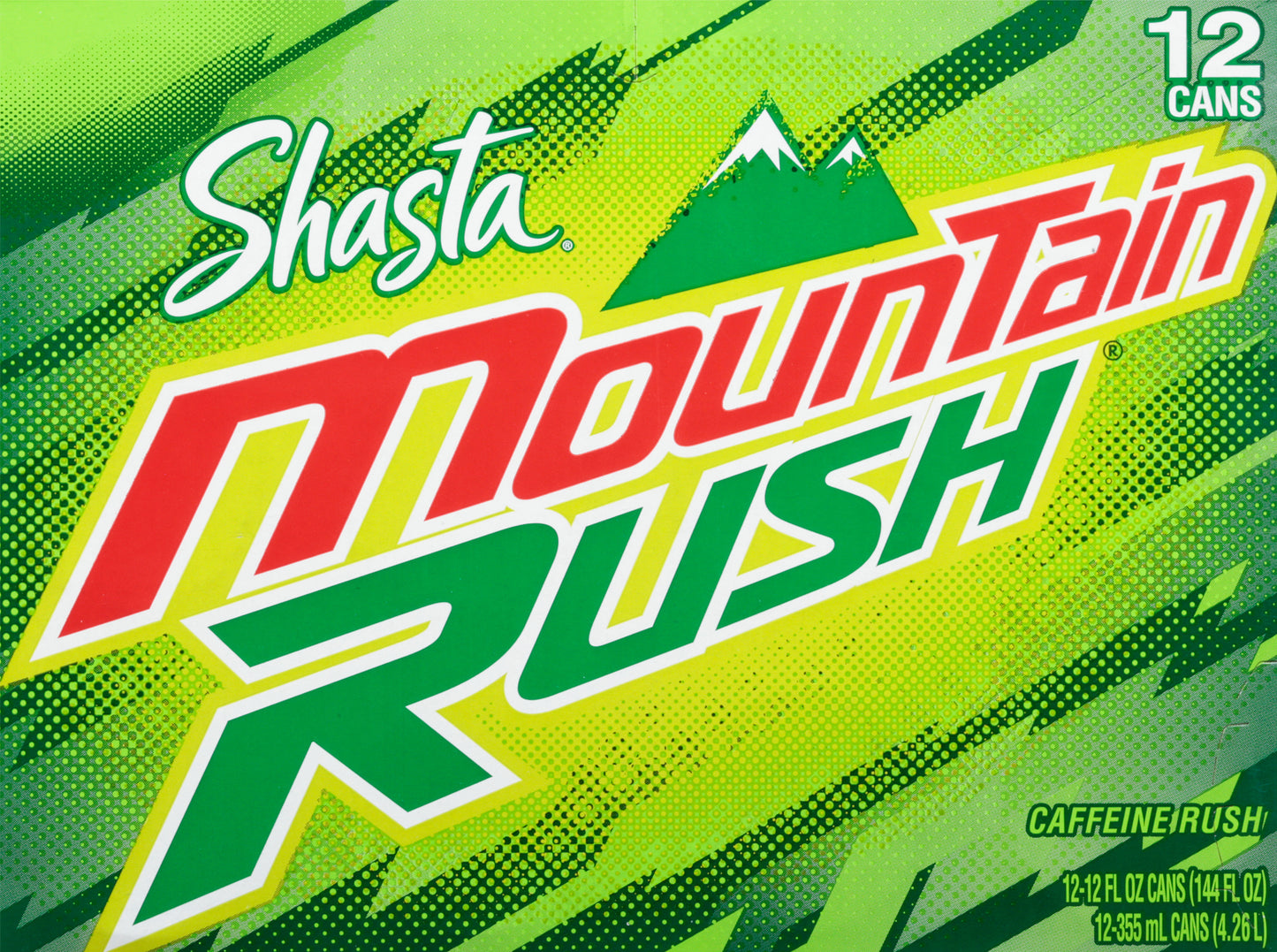 Shasta Mountain Rush Soda 12 - 12 fl oz Cans