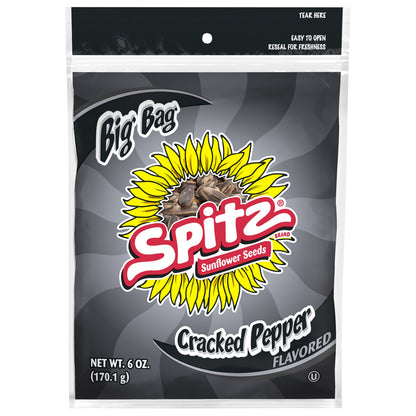 Spitz Big Bag Cracked Pepper Flavored Sunflower Seeds 6 oz