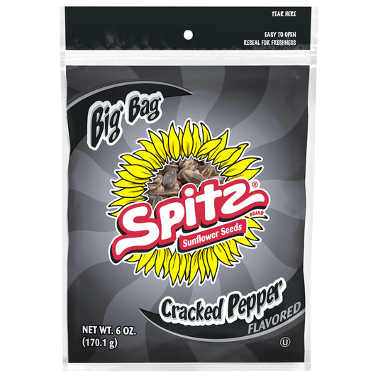 Spitz Big Bag Cracked Pepper Flavored Sunflower Seeds 6 oz