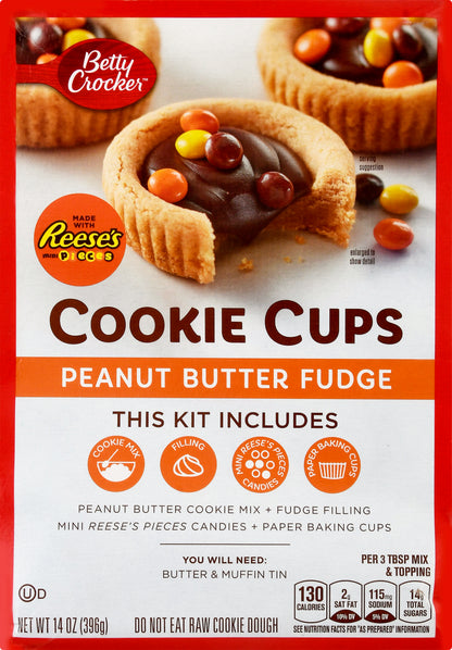 Betty Crocker Peanut Butter Fudge Cookie Cups 14 oz