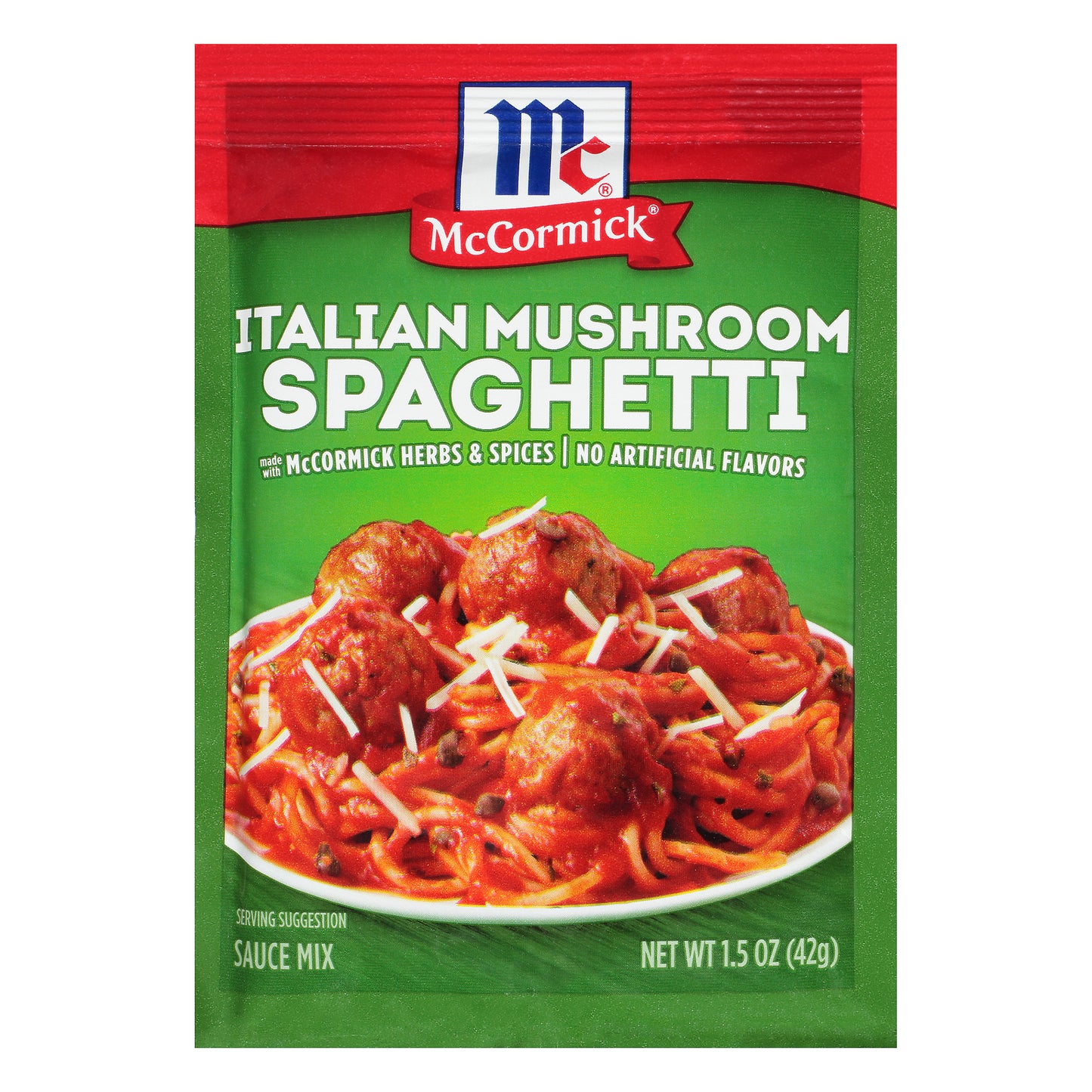 McCormick® Italian Mushroom Spaghetti Sauce Mix 1.5 oz. Packet