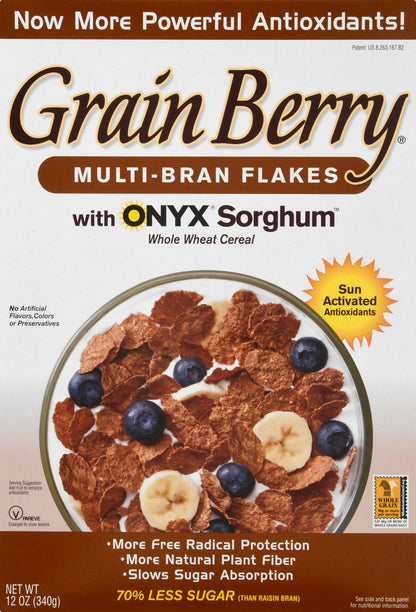 Grain Berry Multi-Bran Flakes with Onyx Sorghum Cereal 12 oz