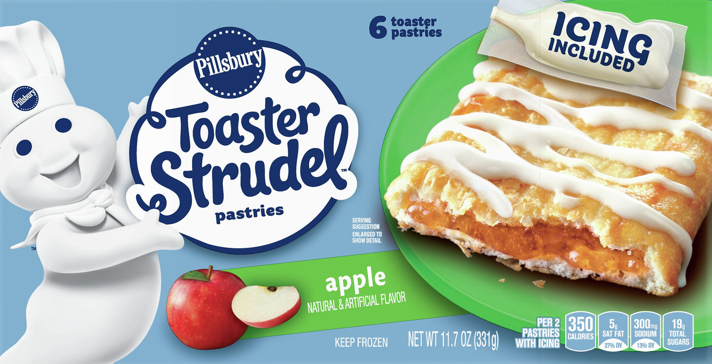 Pillsbury Toaster Strudel Apple Toaster Pastries 6 ea