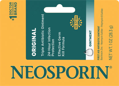Neosporin Original First Aid Antibiotic Bacitracin Ointment, 1 oz