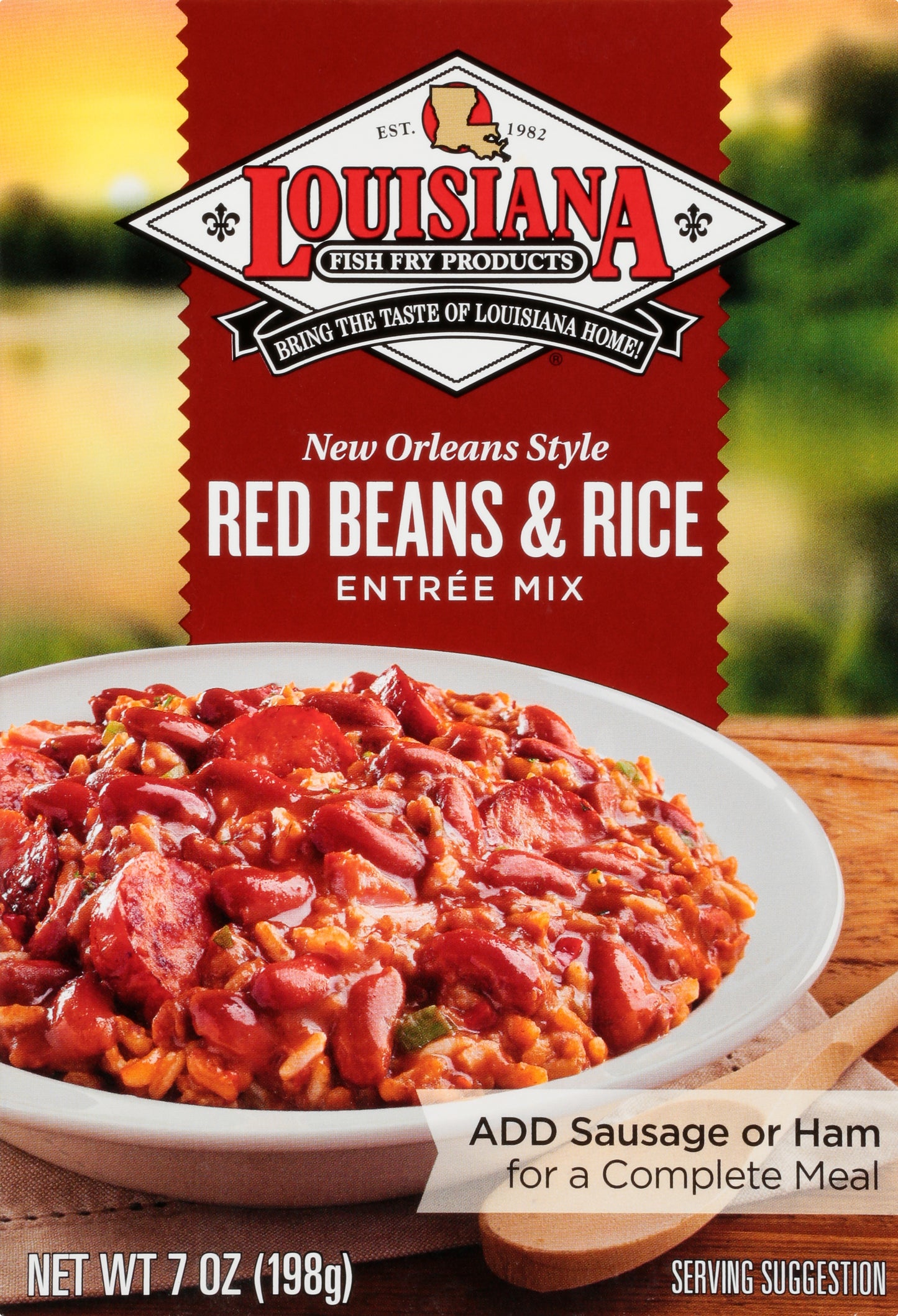 Louisiana Fish Fry Products New Orleans Style Red Beans & Rice Entree Mix 7 oz