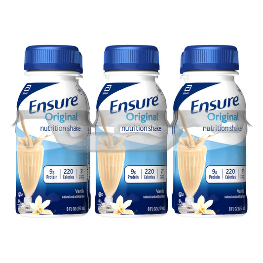 Ensure Original Nutrition Shake with 9 grams of protein, Meal Replacement Shakes, Vanilla, 8 fl oz,