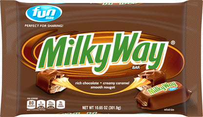 Milky Way Fun Size Rich Chocolate Creamy Caramel Smooth Nougat Bar 10.65 oz