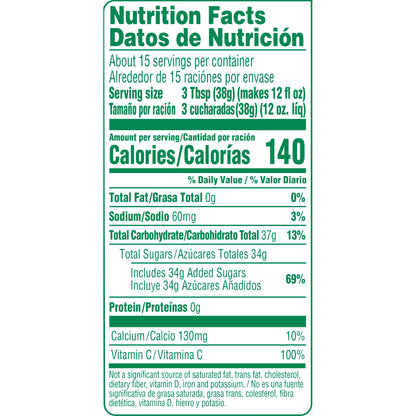 Tang Drink Powder, Orange, Vitamin C, Caffeine Free, 20 oz Jar