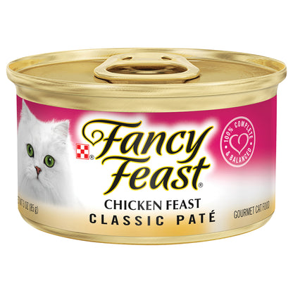 Fancy Feast Chicken Feast Classic Pate Gourmet Cat Food 3 oz