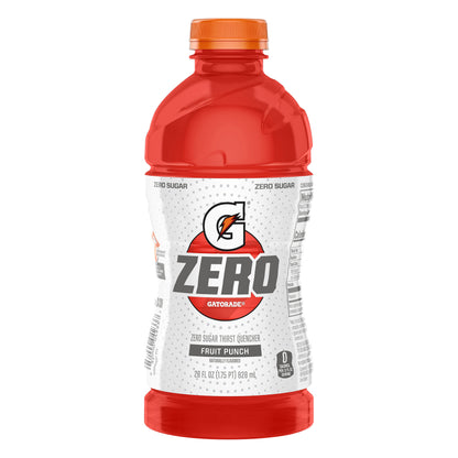 Gatorade Zero Zero Sugar Fruit Punch Thirst Quencher 28 oz