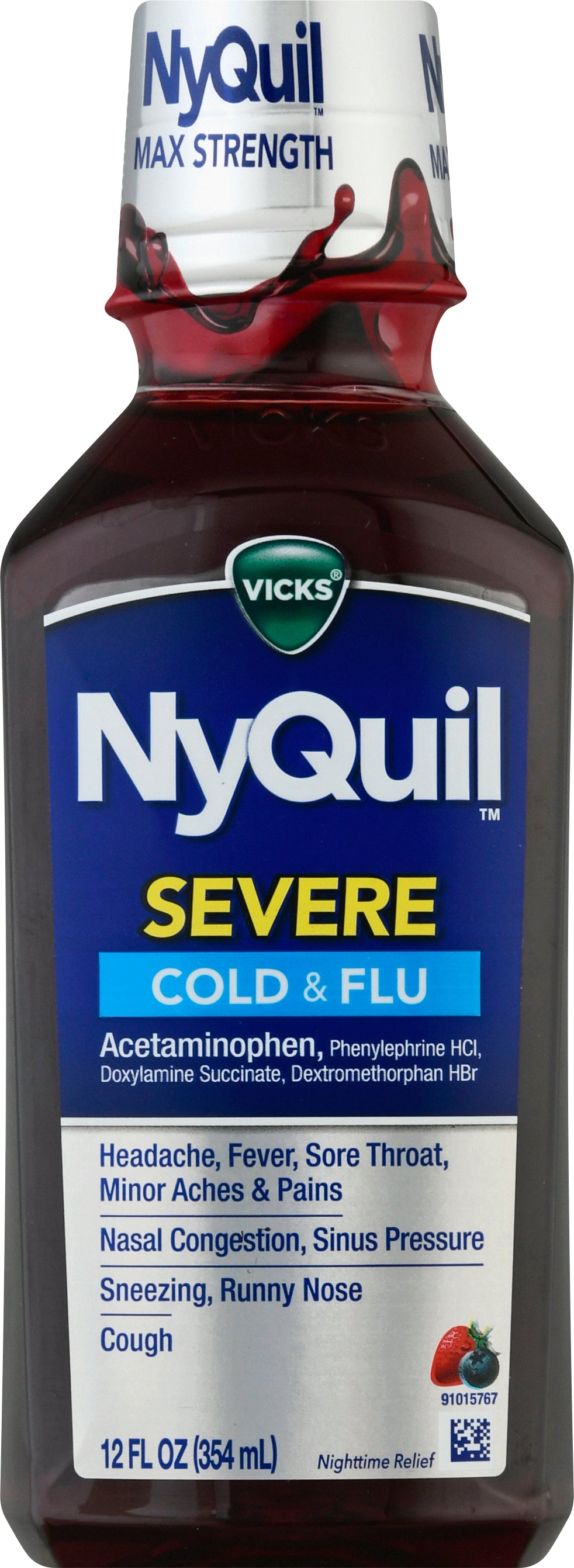 Vicks NyQuil Max Strength Severe Cold & Flu 12 oz