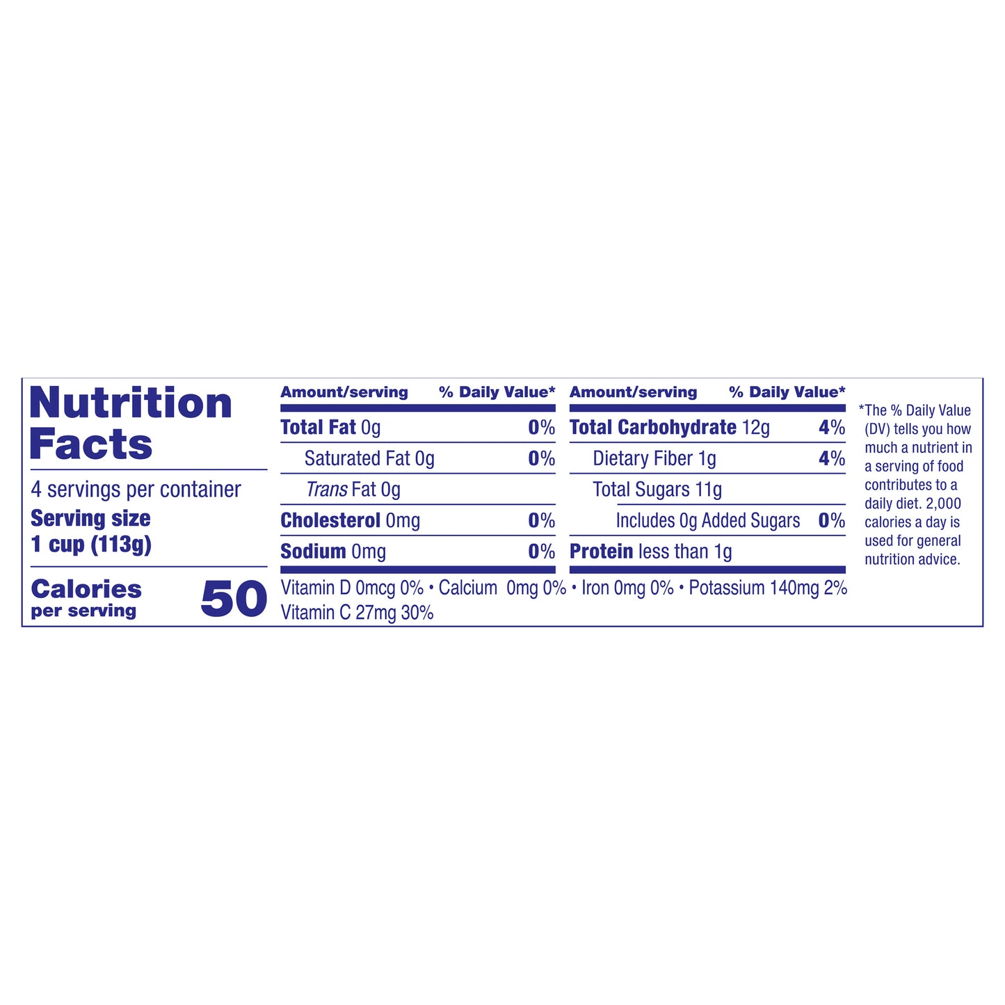 DOLE® Fruit Bowls® Yellow Cling Diced Peaches in 100% Fruit Juice 4 - 4 oz Cups