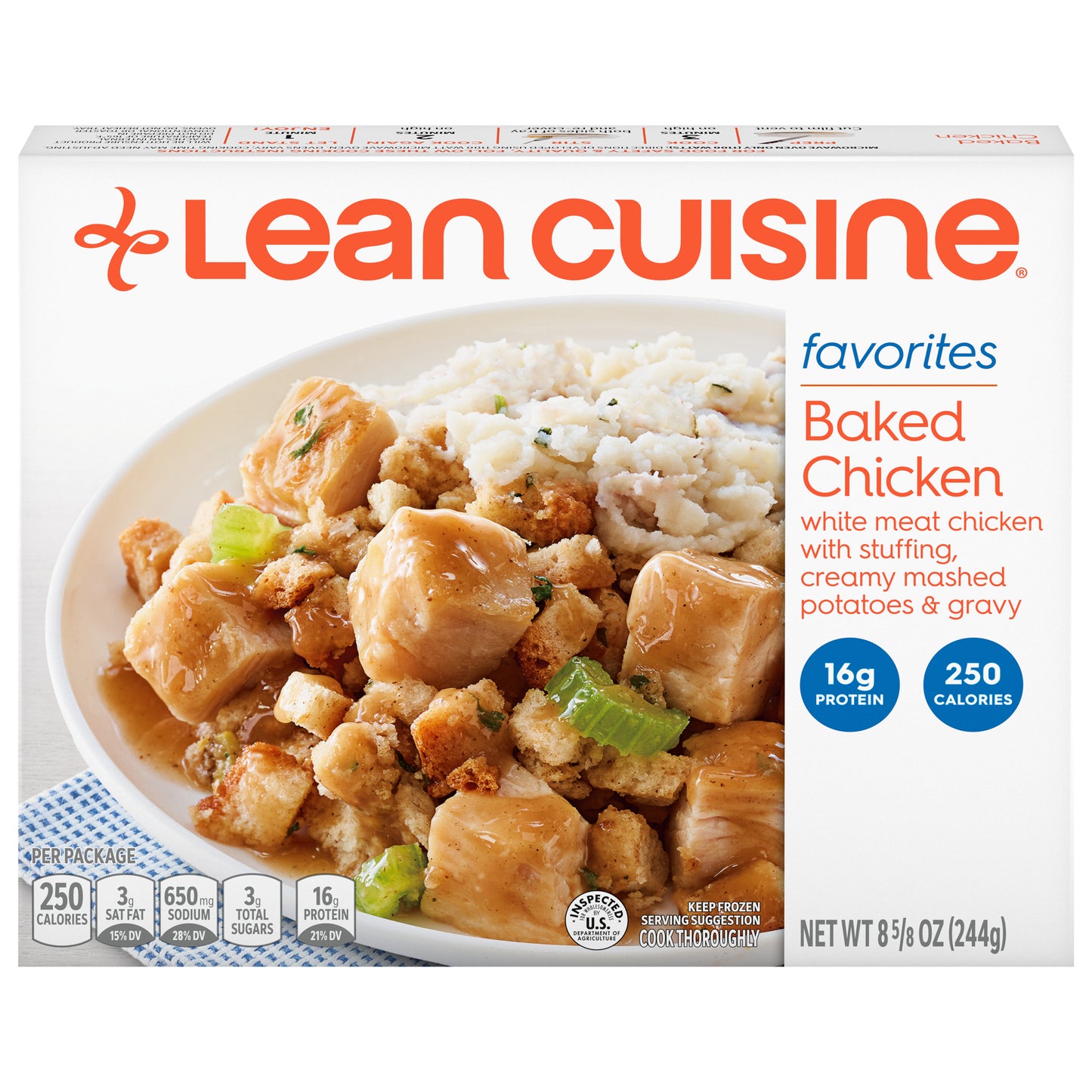 Lean Cuisine Baked Chicken Westrock Claremont, NC 8 5-8 OZ (244g)
