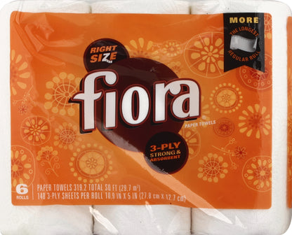 Fiora Paper Towels 6 ea