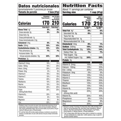 Cinnamon Toast Crunch, Breakfast Cereal with Whole Grain, 16.8 oz