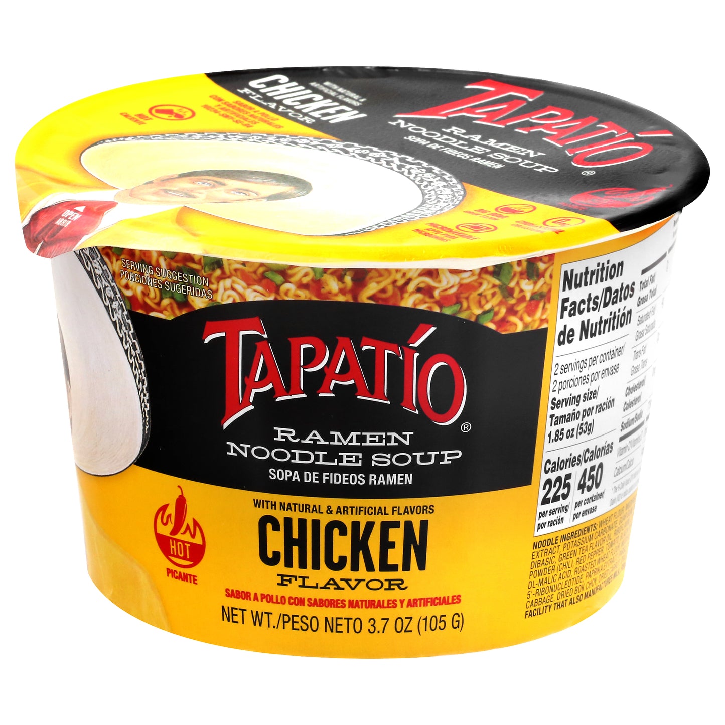 Tapatio Chicken Flavor Ramen Noodle Soup 3.7 oz