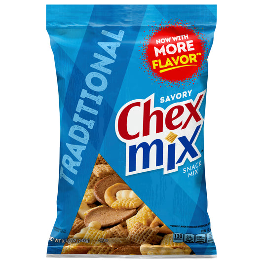 Chex Mix Traditional Savory Snack Mix, 8.75 oz