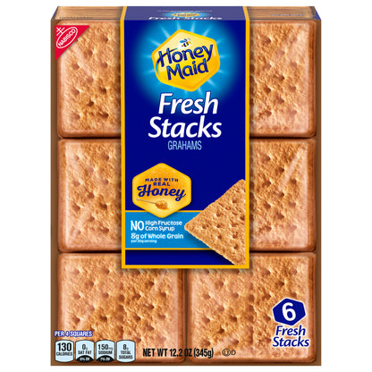 HONEY MAID CARTON - HMAID - FRESH STACKS - 12.2Z - 044000026820 Hubble Grahams 12.2oz English