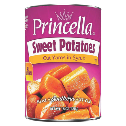Princella Cut Yams in Syrup Sweet Potatoes 15 oz