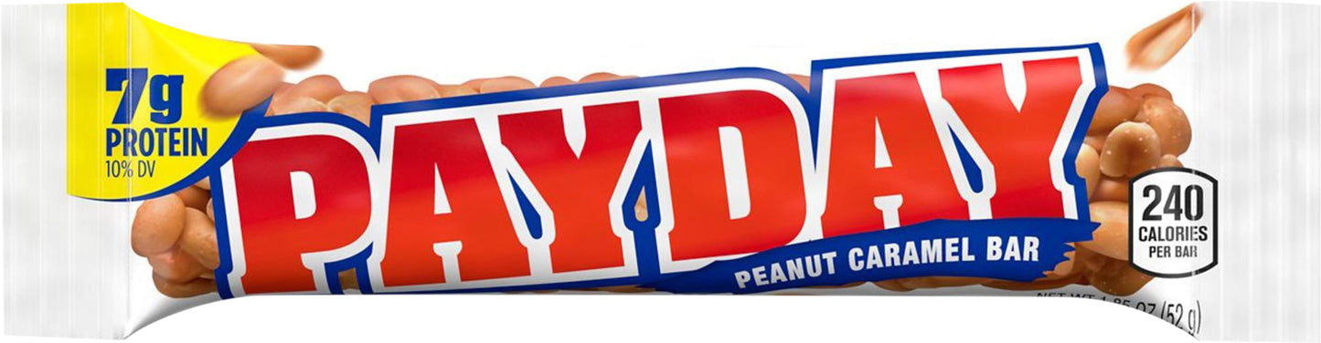 PAYDAY Peanut and Caramel Candy, 1.85 oz, Bar