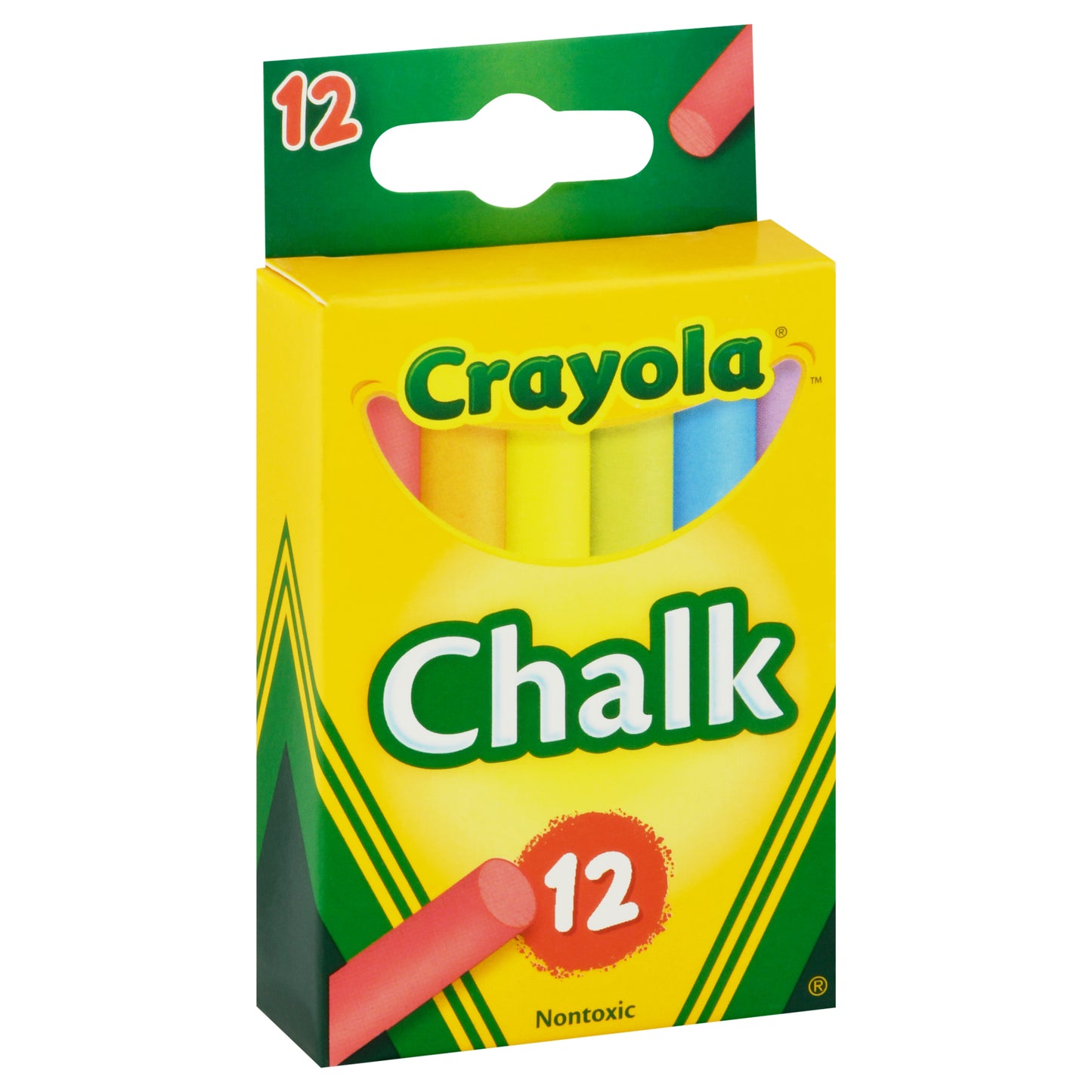 Crayola Nontoxic Colored Chalk Sticks 12 ea