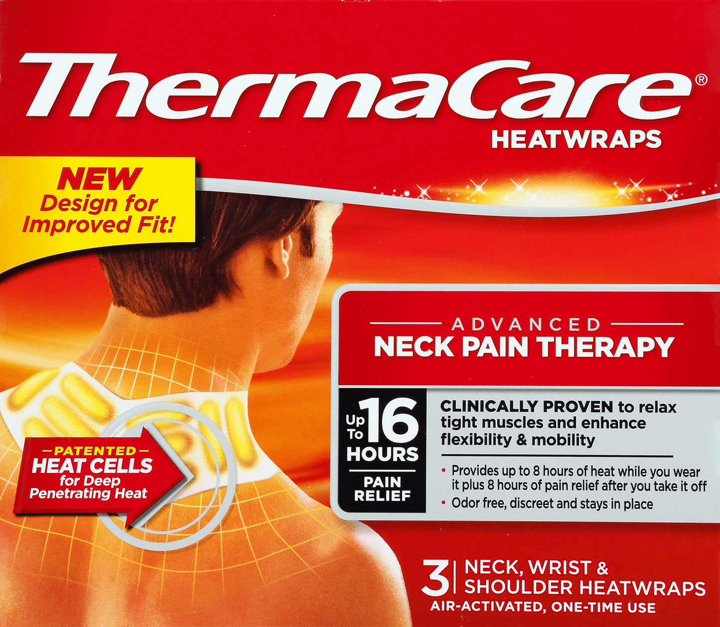 ThermaCare Heatwraps 3 ea
