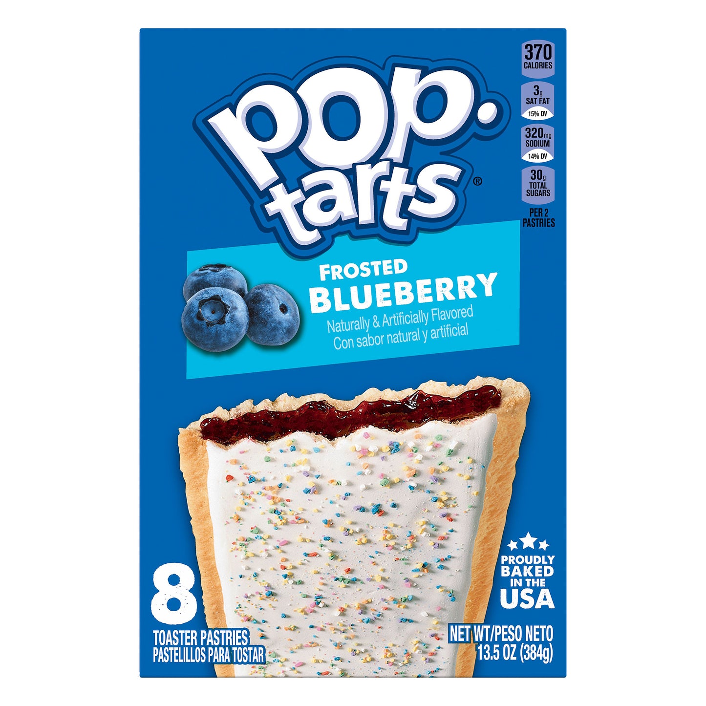 Pop-Tarts 8 Pack Frosted Blueberry Toaster Pastries 8 ea