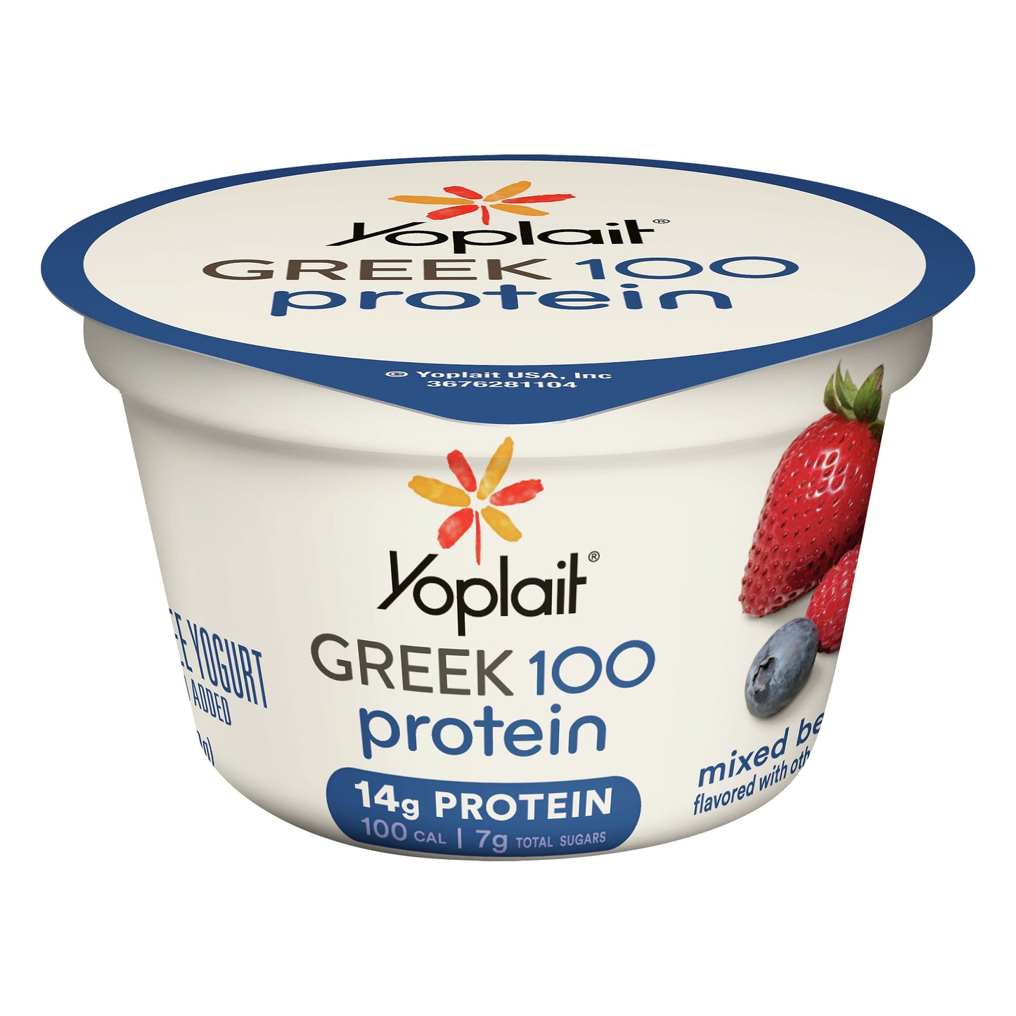 Yoplait Greek 100 Protein Fat Free Mixed Berry Yogurt 5.3 oz