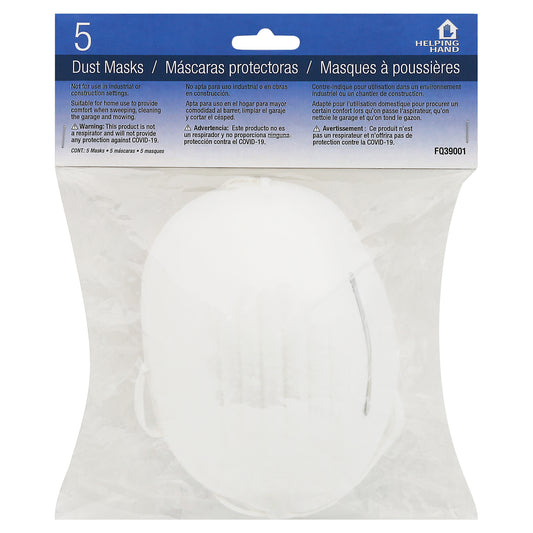 Helping Hand Dust Masks 5 ea Bag