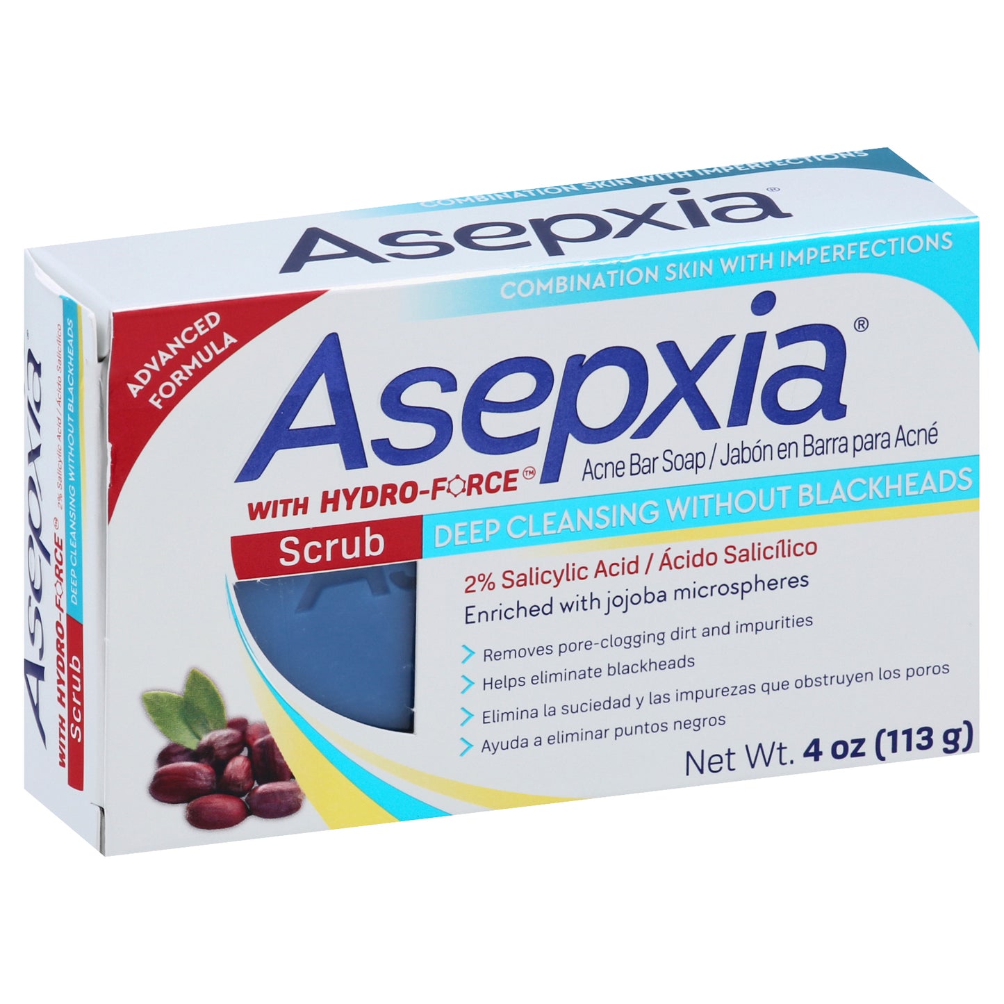 Asepxia Advanced Formula Acne Bar Soap 4 oz