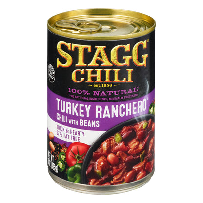 STAGG® CHILI Turkey Ranchero w/Beans Chili 15 oz. Pull-Top Can