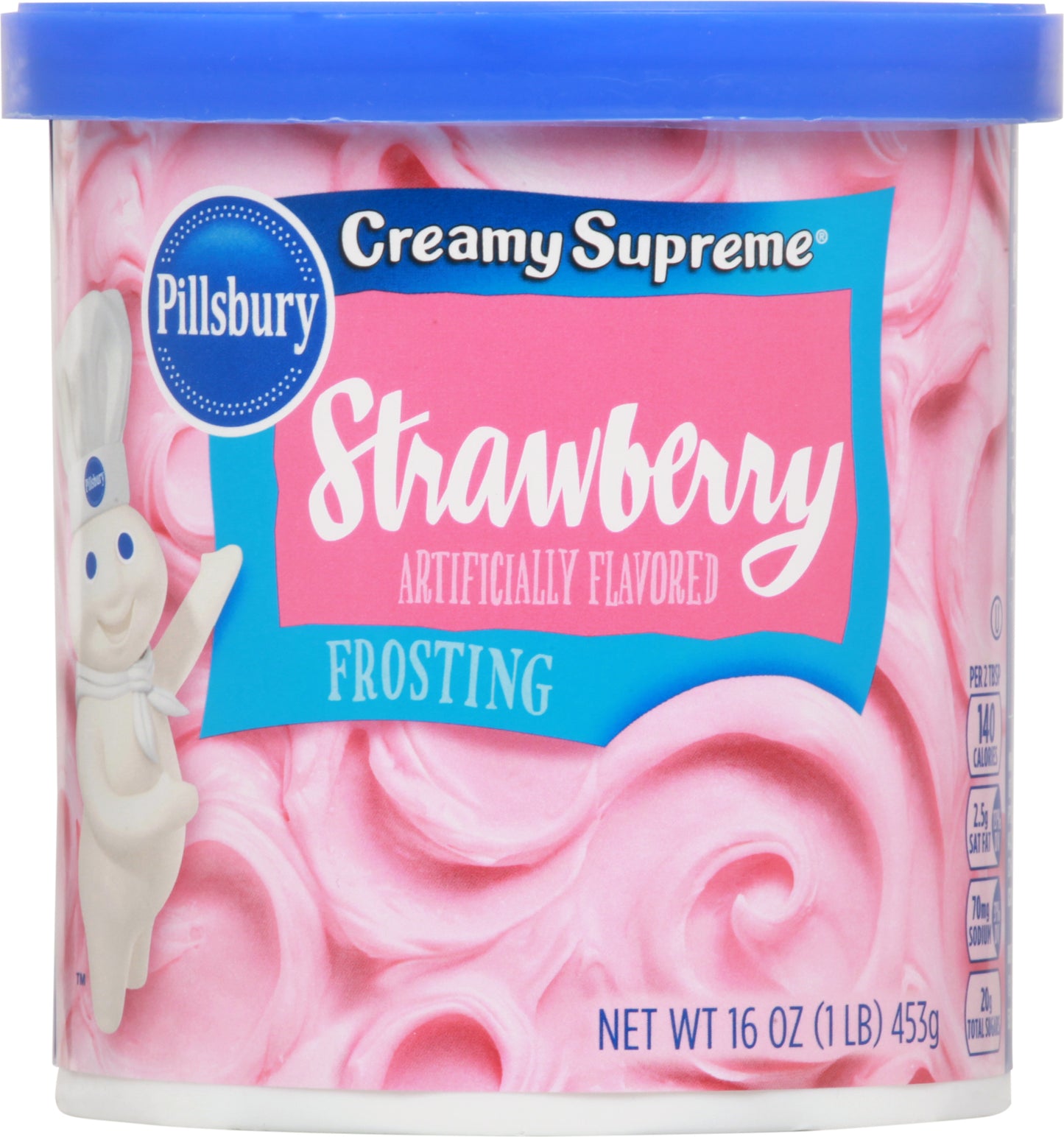 Pillsbury Creamy Supreme Strawberry Frosting 16 oz Tub
